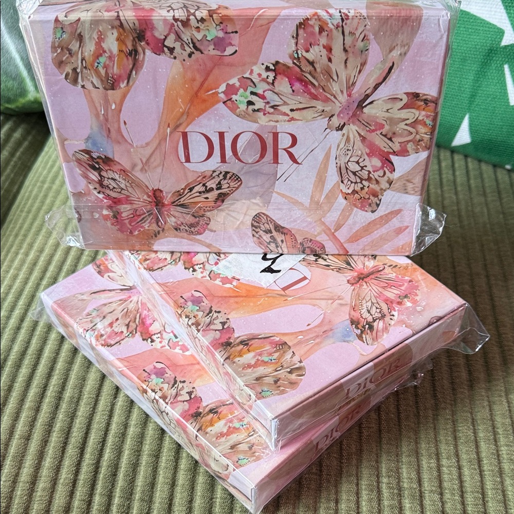 Dior Pink and Cream Butterfly Box Set